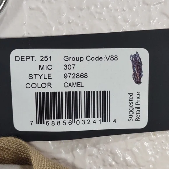 Fraas Lightweight Border Plaid Poncho,Color Camel. - Picture 9 of 13